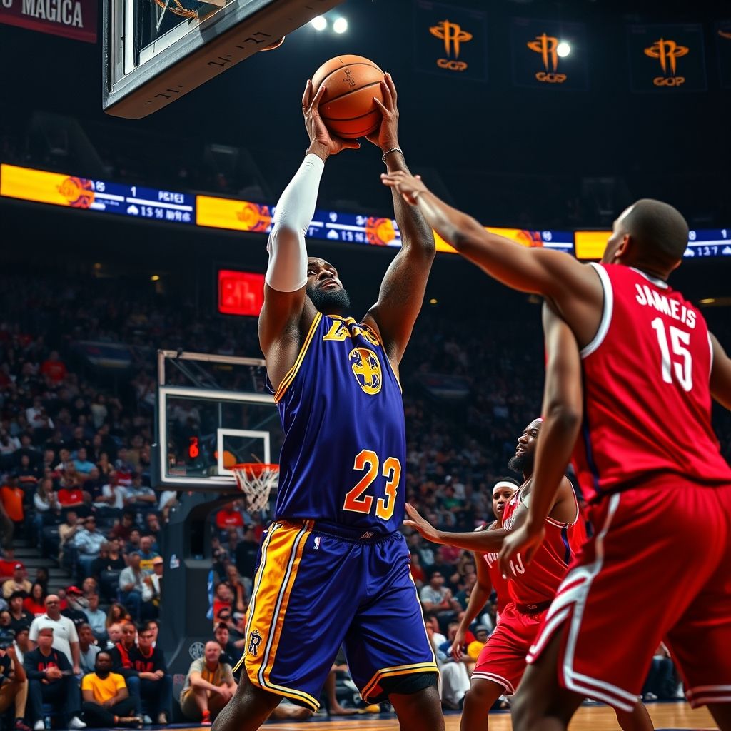 1xBit体育入口-詹姆斯狂砍40分领冠军得主湖人告捷魔术辉煌三分失利败给宿敌火箭